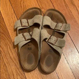 Birkenstock Arizona Taupe Two-strap sandals